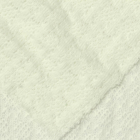 Cream Floral Mesh, Viscose-Acrylic
