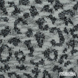 Black Animal Print Chunky Knit, Cotton-Poly, 224 gsm — photo 1