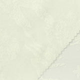 White Tone-on-Tone Floral Jacquard, Polyester, 185 gsm — photo 1
