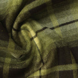 Olive Plaid Woven, Poly-Viscose, 285 gsm — photo 1