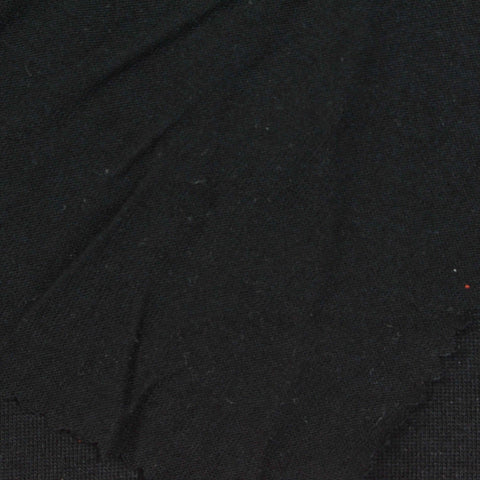 Viscose Wool Jersey Knit Fabric, 160 gsm, 170 cm — Black