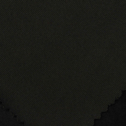 Polyester Stretch Minky Fabric, 200 gsm, 175 cm — Black
