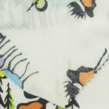 Animal Print Polyester Stretch Jersey Knit Fabric, 140 gsm — White — photo 1