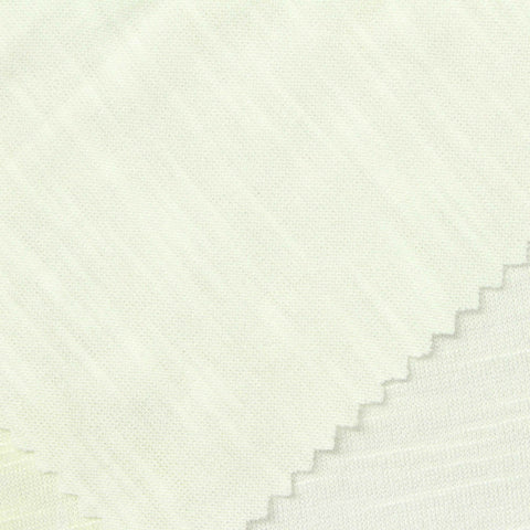 Slub Polyester Viscose Stretch Jersey Knit Fabric, 180 gsm — White