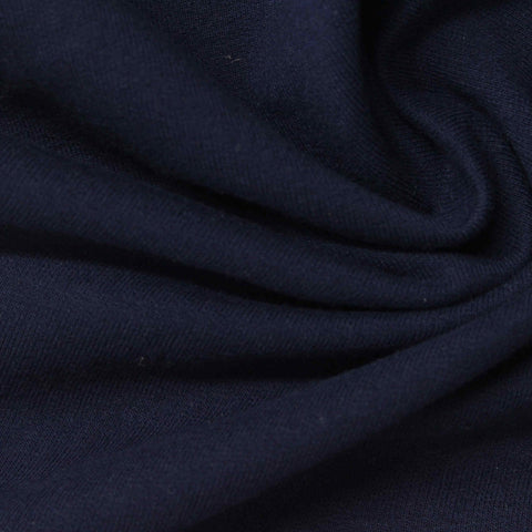 Cotton French Terry Fabric, 220 gsm, 175 cm — Navy