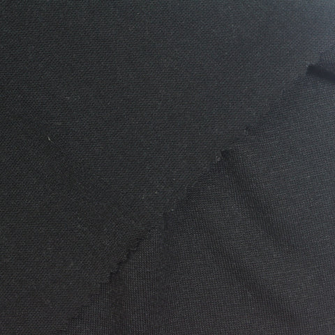 Polyester Viscose Jersey Knit Fabric, 180 gsm, 180 cm — Black