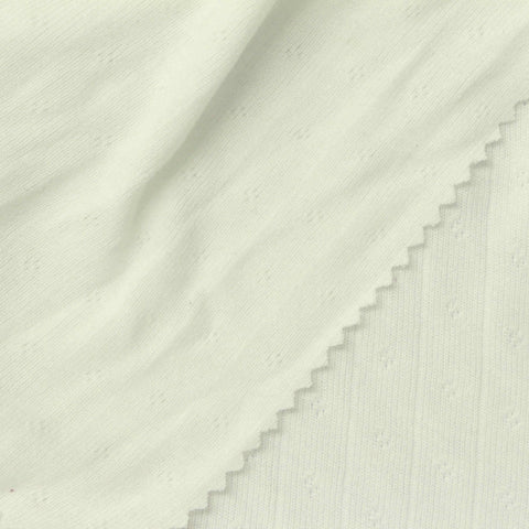Cream Dots Pointelle Knit