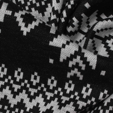 Black Marl Jacquard, 244 gsm