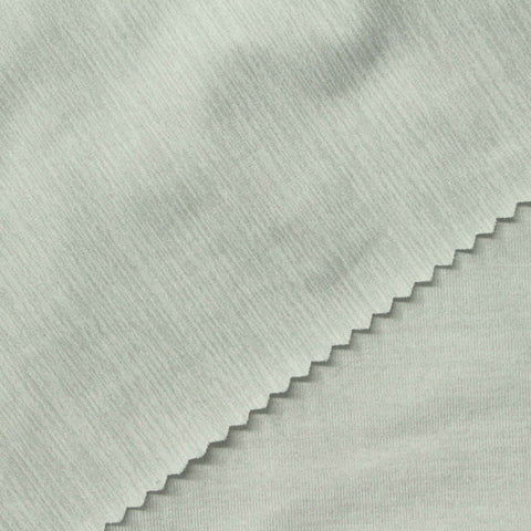 Brushed Polyester Stretch Jersey Knit Fabric, 204 gsm, 156 cm — Green