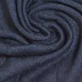 Dark Blue Marl Rib Knit, Viscose-Acrylic — photo 1