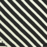 Black Horizontal-Stripe Knit, Poly-Viscose, 436 gsm — photo 1