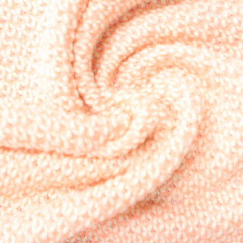 Light Pink Heathered-Marl Chunky Knit, Cotton-Poly