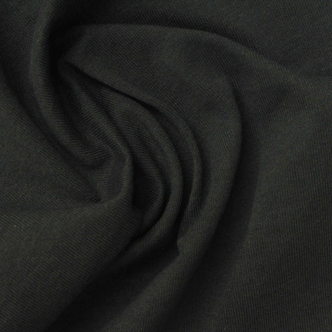 100% Cotton Jersey Knit Fabric, 200 gsm, 180 cm — Black