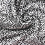 Black Marl Chunky Knit, Poly-Viscose, 168 gsm — photo 1