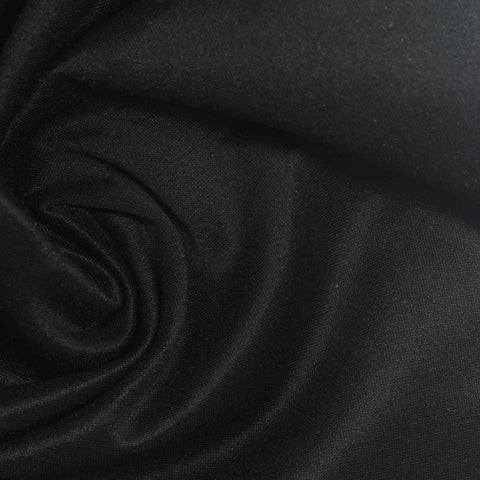 Polyester Stretch Faux Suede Fabric, 245 gsm, 155 cm — Black