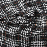 Black Houndstooth Knit, Polyester, 184 gsm — photo 1