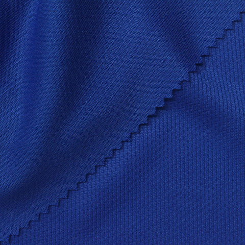 100% Polyester Birdseye Knit Fabric, 160 gsm, 155 cm — Blue