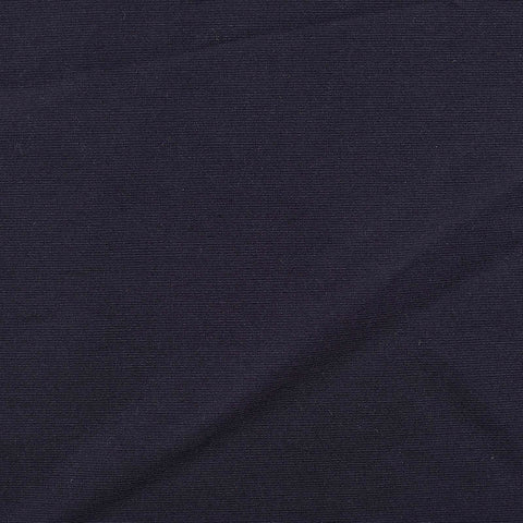 Viscose Nylon Stretch Bengaline Fabric, 218 gsm, 147 cm — Navy