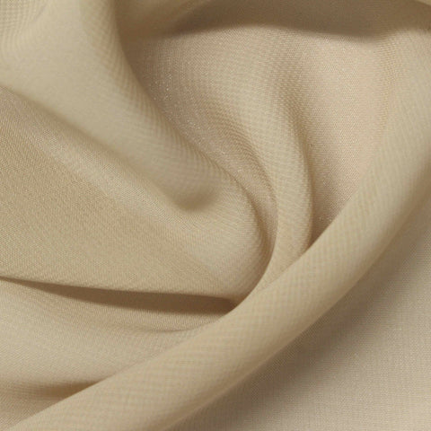 100% Polyester Chiffon Fabric, 80 gsm — Beige, ref EF-245971