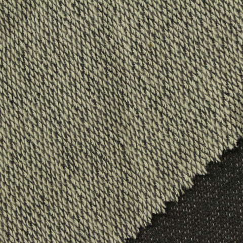 Dark Grey Marl French Terry, Cotton, 178 gsm