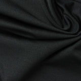 Polyester Stretch Milk Silk Knit Fabric, 180 gsm, 152 cm — Black — photo 1