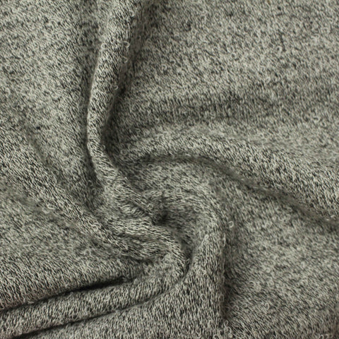 Dark Grey Marl French Terry, Poly-Cotton, 280 gsm, 160 cm, ref EF-220165