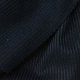 Polyester Stretch Rib Knit Fabric, 236 gsm, 165 cm — Navy — photo 1