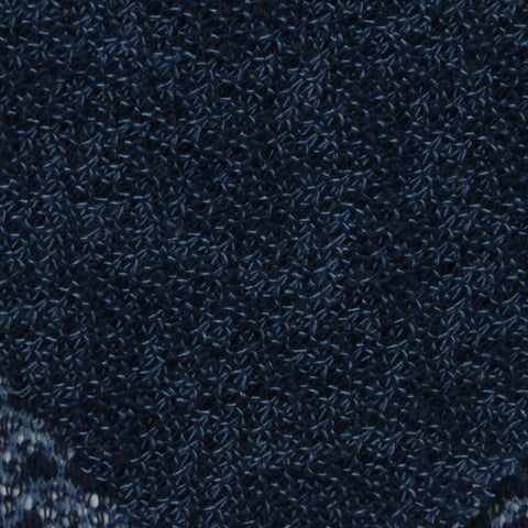 Jacquard Cotton Polyester Chunky Knit Fabric, 170 gsm, 210 cm — Navy