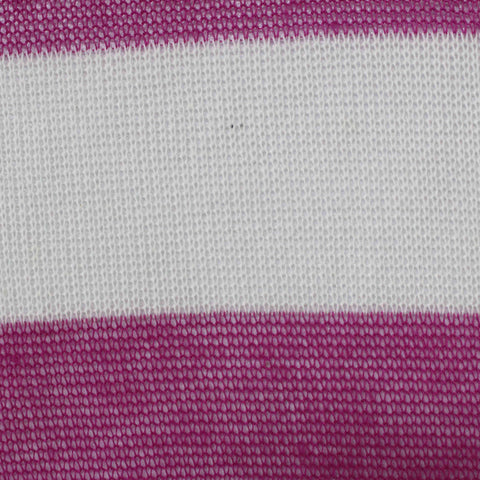 Magenta Stripe Knit, Poly-Cotton