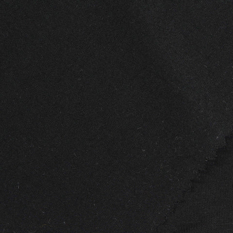 Bamboo Polyester Stretch Knit Fabric, 180 gsm, 185 cm — Black