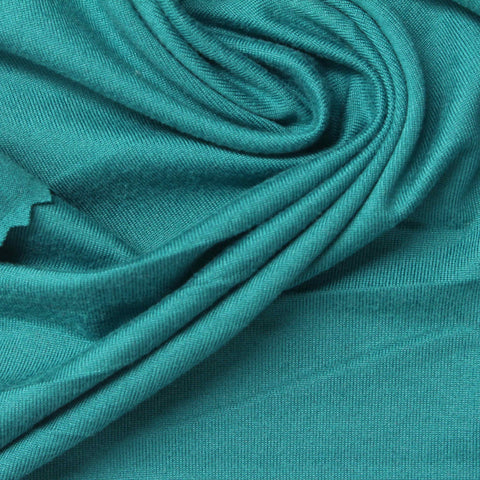 Polyester Stretch Milk Silk Knit Fabric, 180 gsm, 150 cm — Green
