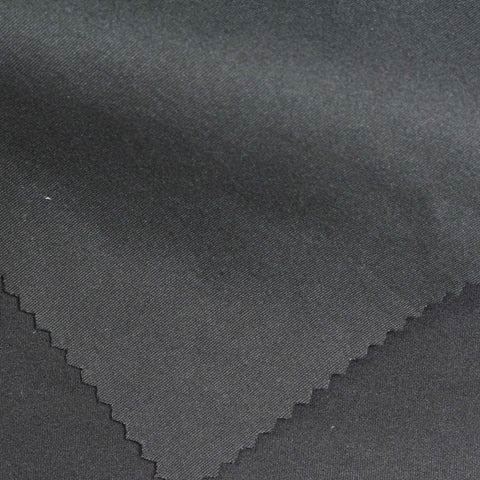 Brushed Polyester Stretch Scuba Knit Fabric, 270 gsm, 160 cm — Black