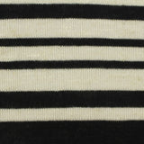 Black Horizontal-Stripe Jersey Knit, Viscose-Poly, 175 gsm — photo 1