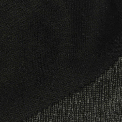 Dark Grey Heather Interlock Knit, Polyester