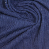 Polyester Viscose Stretch Rib Knit Fabric, 205 gsm, 155 cm — Navy — photo 1