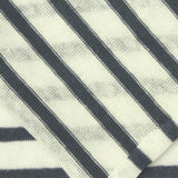 Dark Grey Horizontal-Stripe Jersey Knit, Linen — photo 1