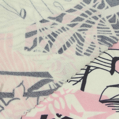 Black Lines Linen-Look, Polyester