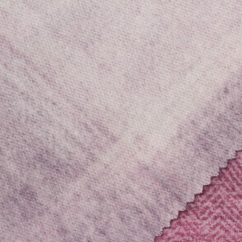 Pink Bold-Plaid French Terry, Poly-Viscose