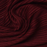 Dark Red Lines Jersey Knit, Polyester, 260 gsm — photo 1