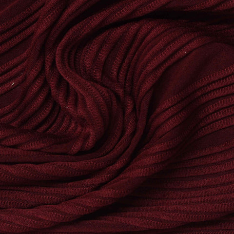 Dark Red Lines Jersey Knit, Polyester, 260 gsm
