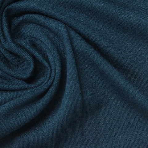 Viscose Stretch Linen-Look Fabric, 170 gsm, 150 cm — Navy