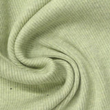 Light Green Heather Rib Knit, Cotton-Viscose — photo 1
