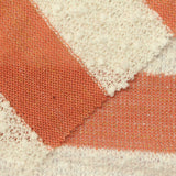 Cream Horizontal-Stripe Chunky Knit, Poly-Viscose, 200 gsm — photo 1