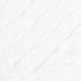 White Geometric-Grid Seersucker, Polyester — photo 1