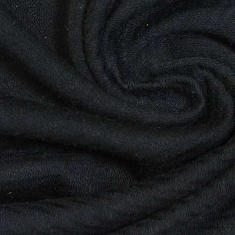 Polyester Cotton Knit Fabric, 240 gsm, 150 cm — Black