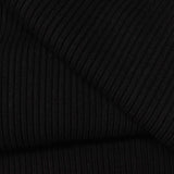 100% Polyester Rib Knit Fabric, 818 gsm, 95 cm — Black — photo 1