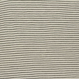 Black Horizontal-Stripe Jersey Knit, Poly-Cotton, 140 gsm — photo 1
