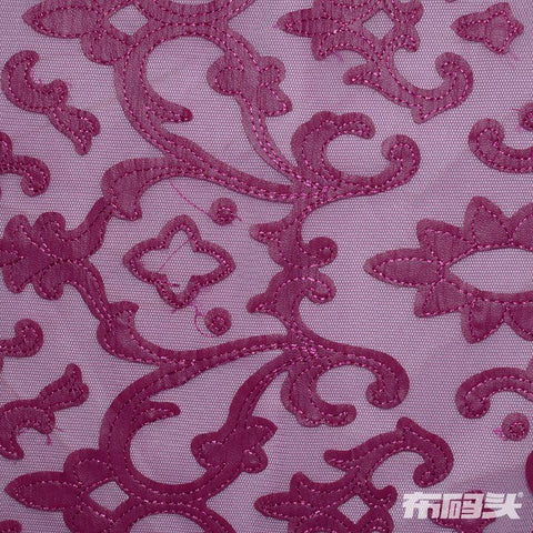 Jacquard 100% Polyester Knit Fabric, 127 gsm, 140 cm — Pink