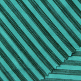 Teal Horizontal-Stripe Jersey Knit, Polyester — photo 1