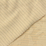 Beige Tone-on-Tone Leaf Pointelle Knit, Polyester — photo 1